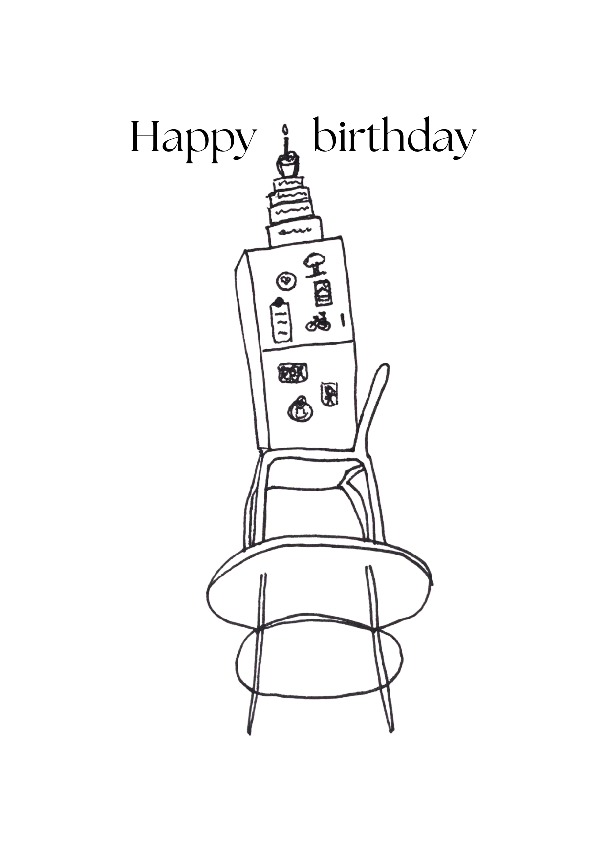 Kaart, happy birthday