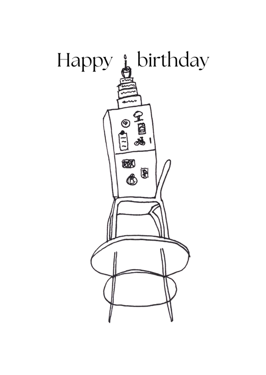 Kaart, happy birthday